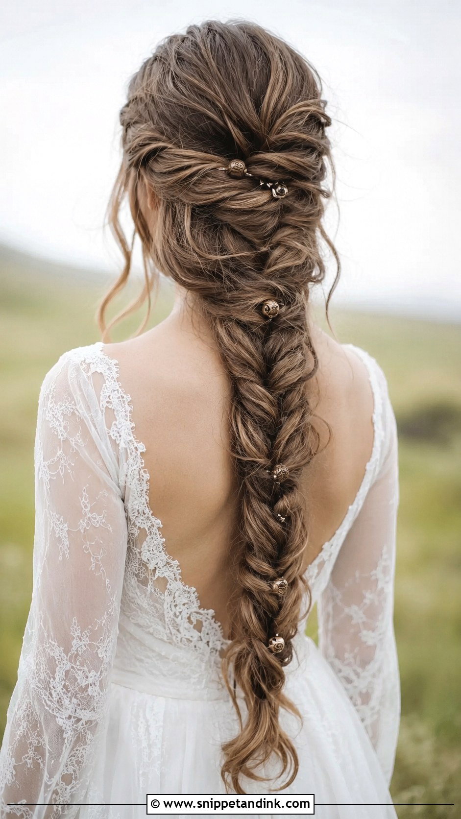 Fishtail Braid Viking Wedding Hair - Snippet and Ink - 25 Viking Bridal Hair Ideas