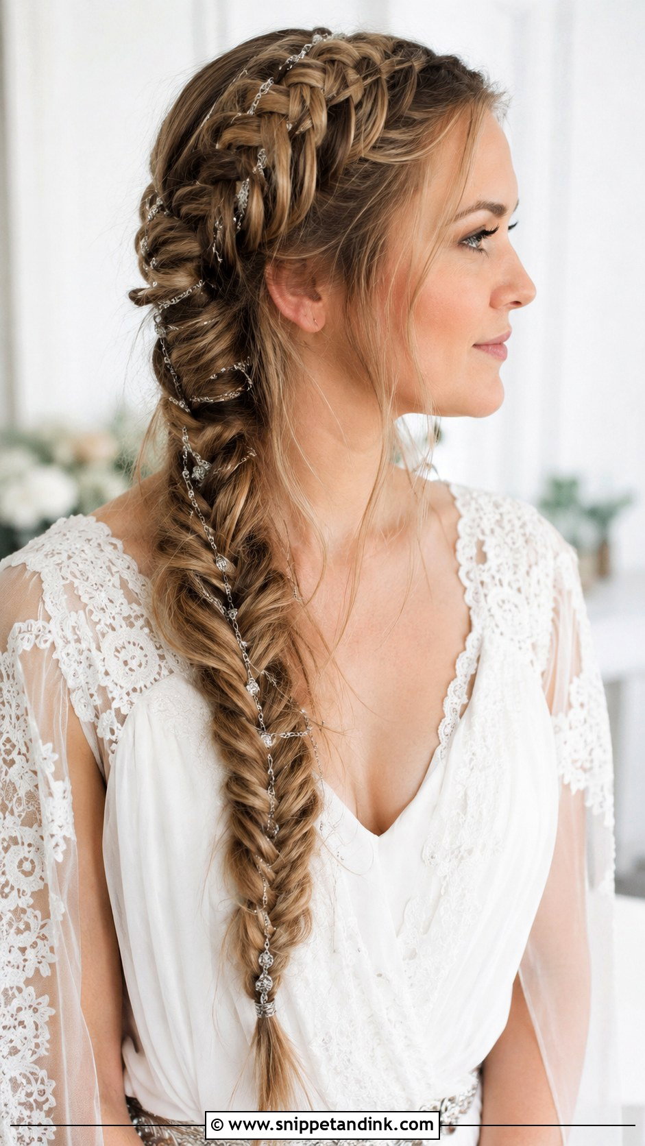 Fishtail Braid Viking Wedding Hairstyle - Snippet and Ink - 20 Viking Hairstyles Women Wedding