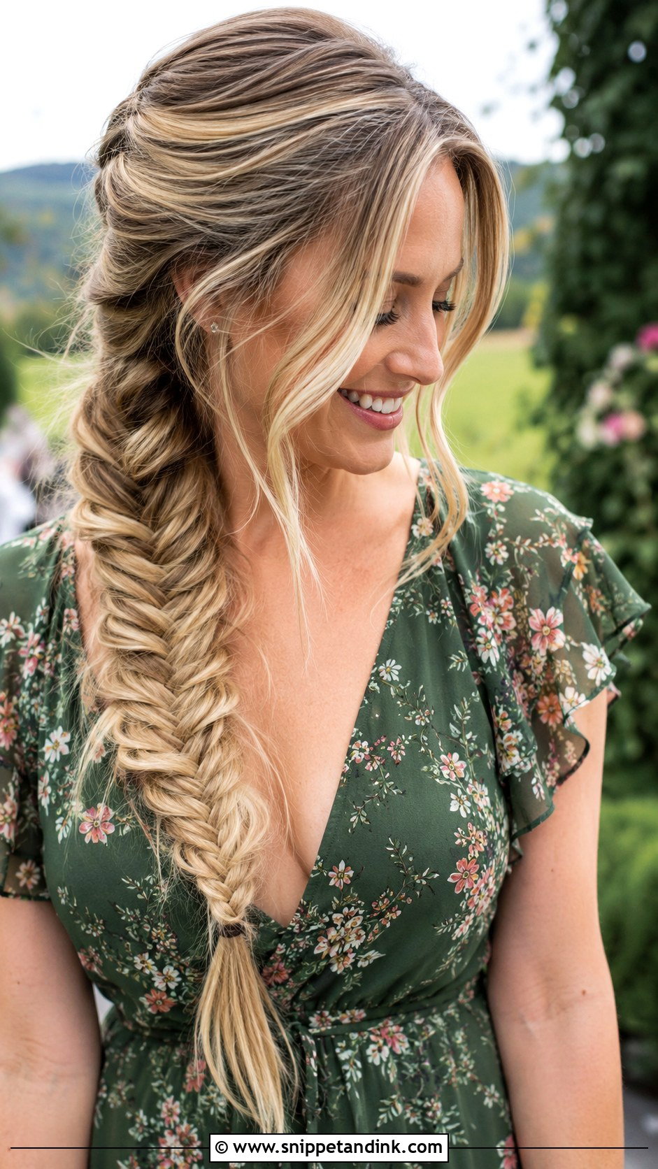 Fishtail Braid Wedding Guest Hair - Snippet and Ink - 20 Hair Ideas for a Wedding Guest