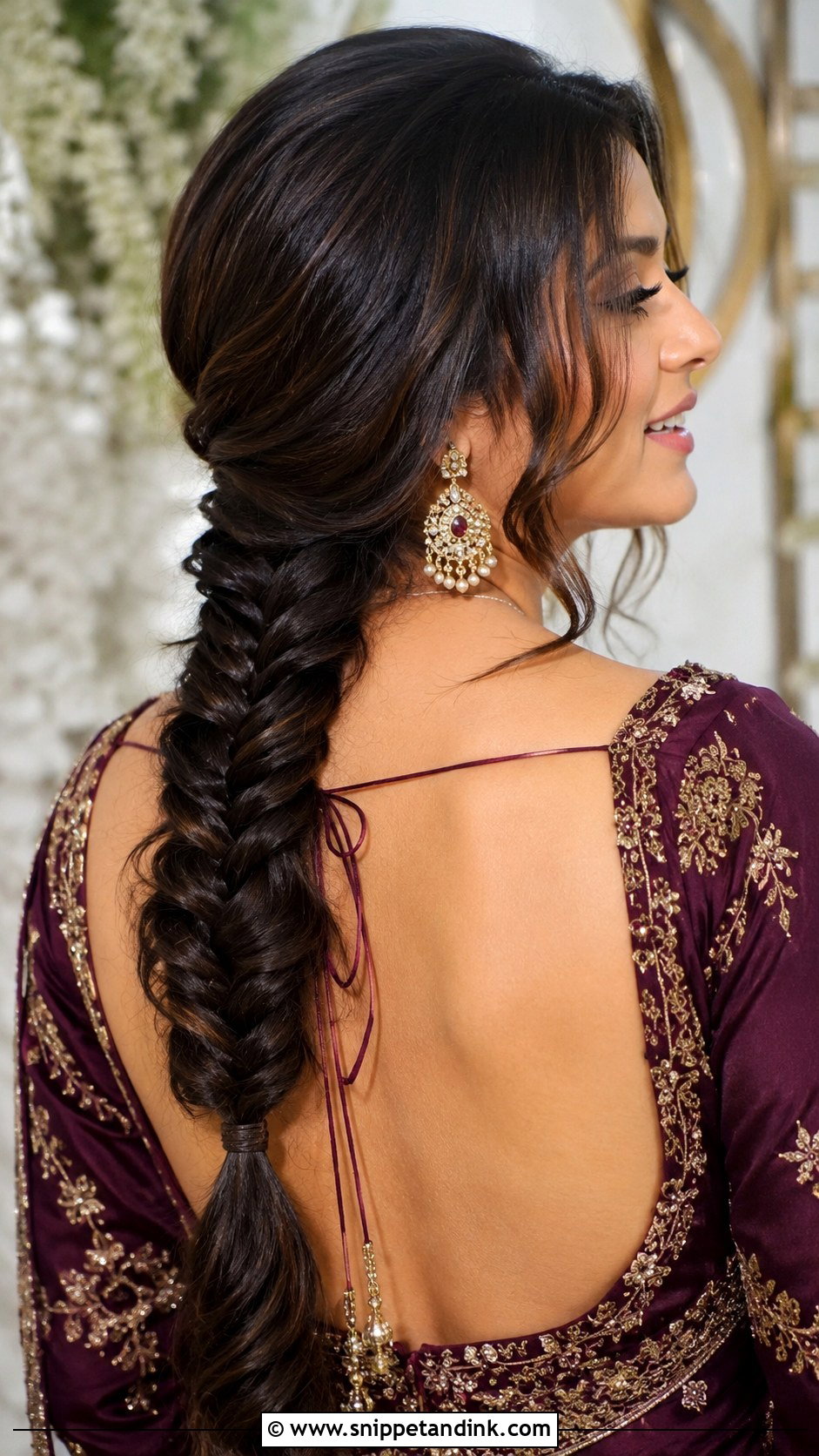 Fishtail Braid Wedding Guest Hair - Snippet and Ink - 20 Hairstyles Ideas for Wedding Guest