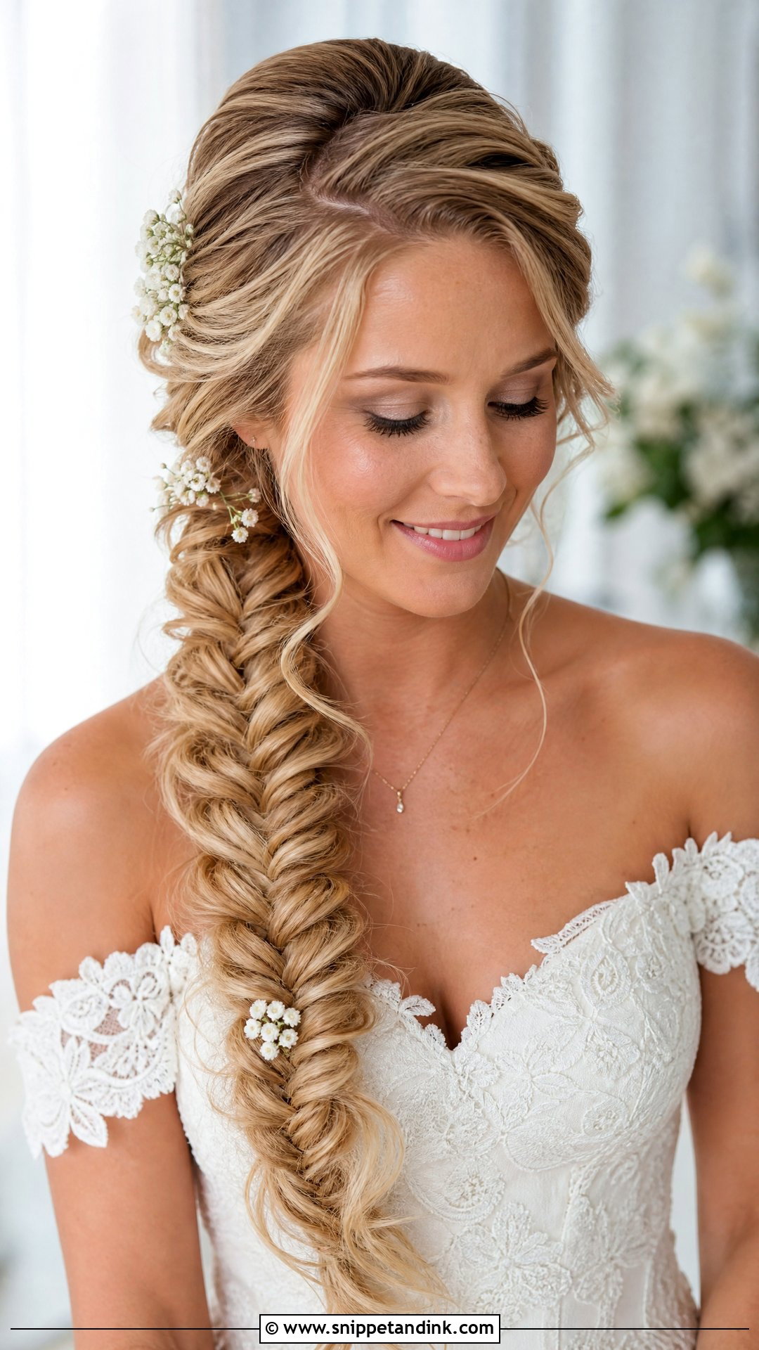 Fishtail Braid Wedding Hair - Snippet and Ink - 15 Braided Wedding Hairstyle Ideas