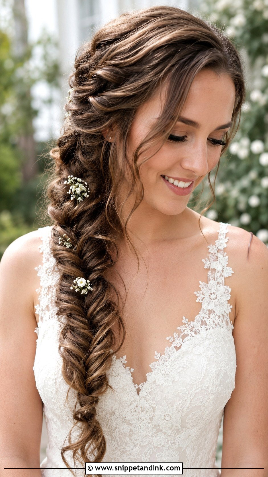 Fishtail Braid Wedding Hair - Snippet and Ink - 25 Easy Wedding Hair Ideas
