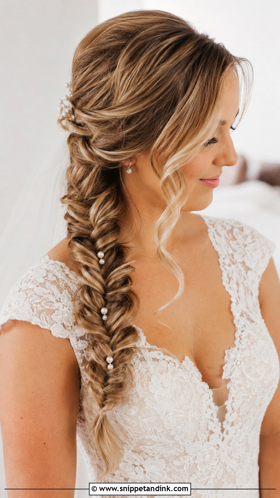 Fishtail Braid Wedding Hair - Snippet and Ink - 15 Hair Dos for Wedding Ideas