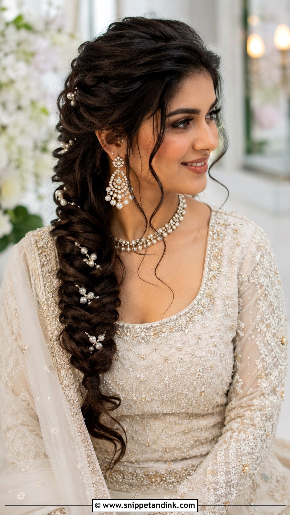 Fishtail Braid Wedding Hair - Snippet and Ink - 20 Hairdo for Long Hair Wedding Ideas
