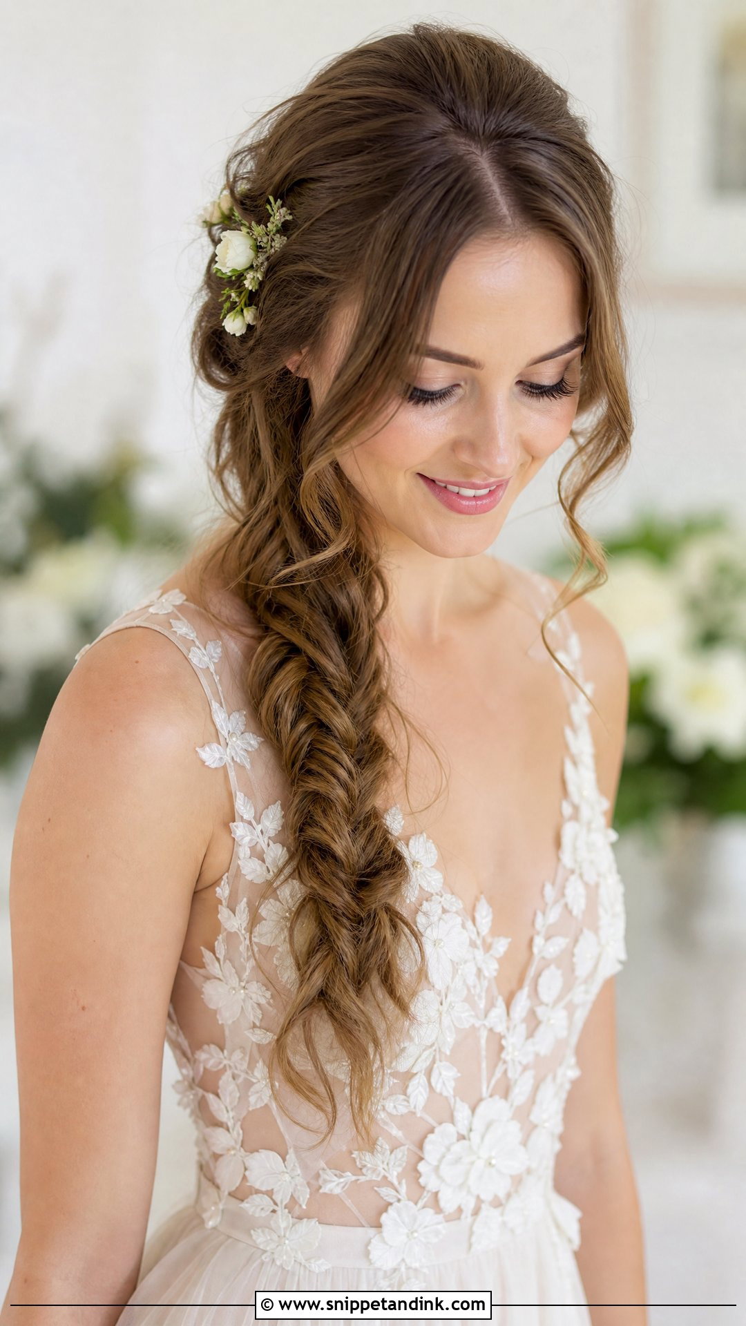 Fishtail Braid Wedding Hair Tutorial - Snippet and Ink - 25 Wedding Hair Tutorial Ideas