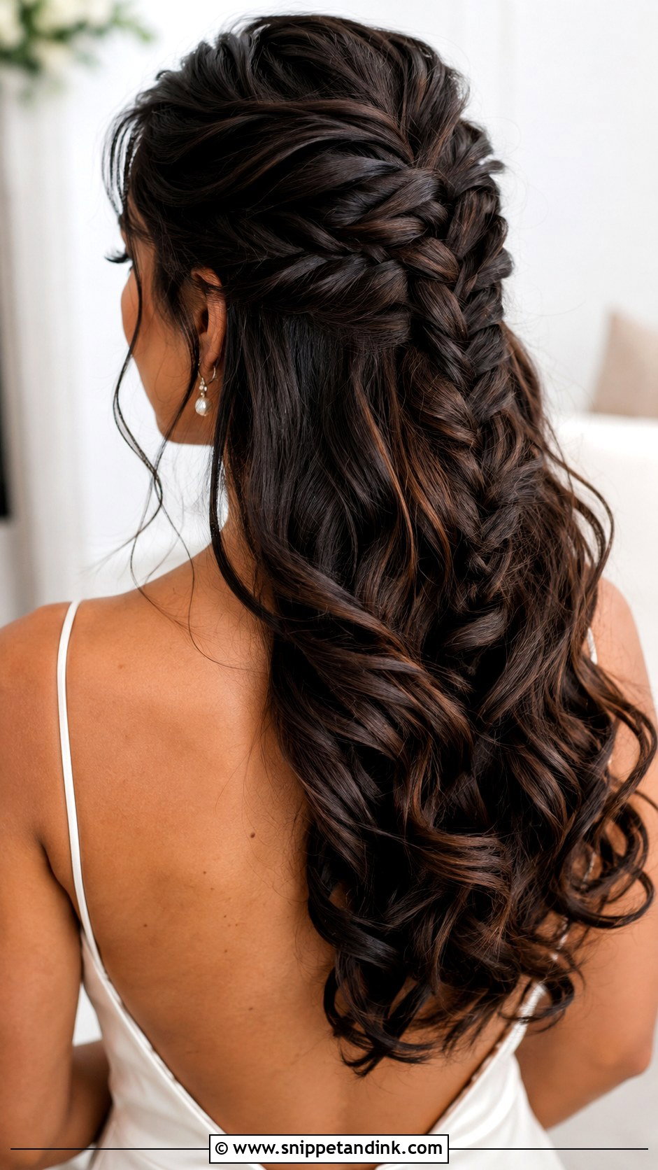 Fishtail Braid Wedding Hair With Curls - Snippet and Ink - 15 Wedding Hair with Braids and Curls