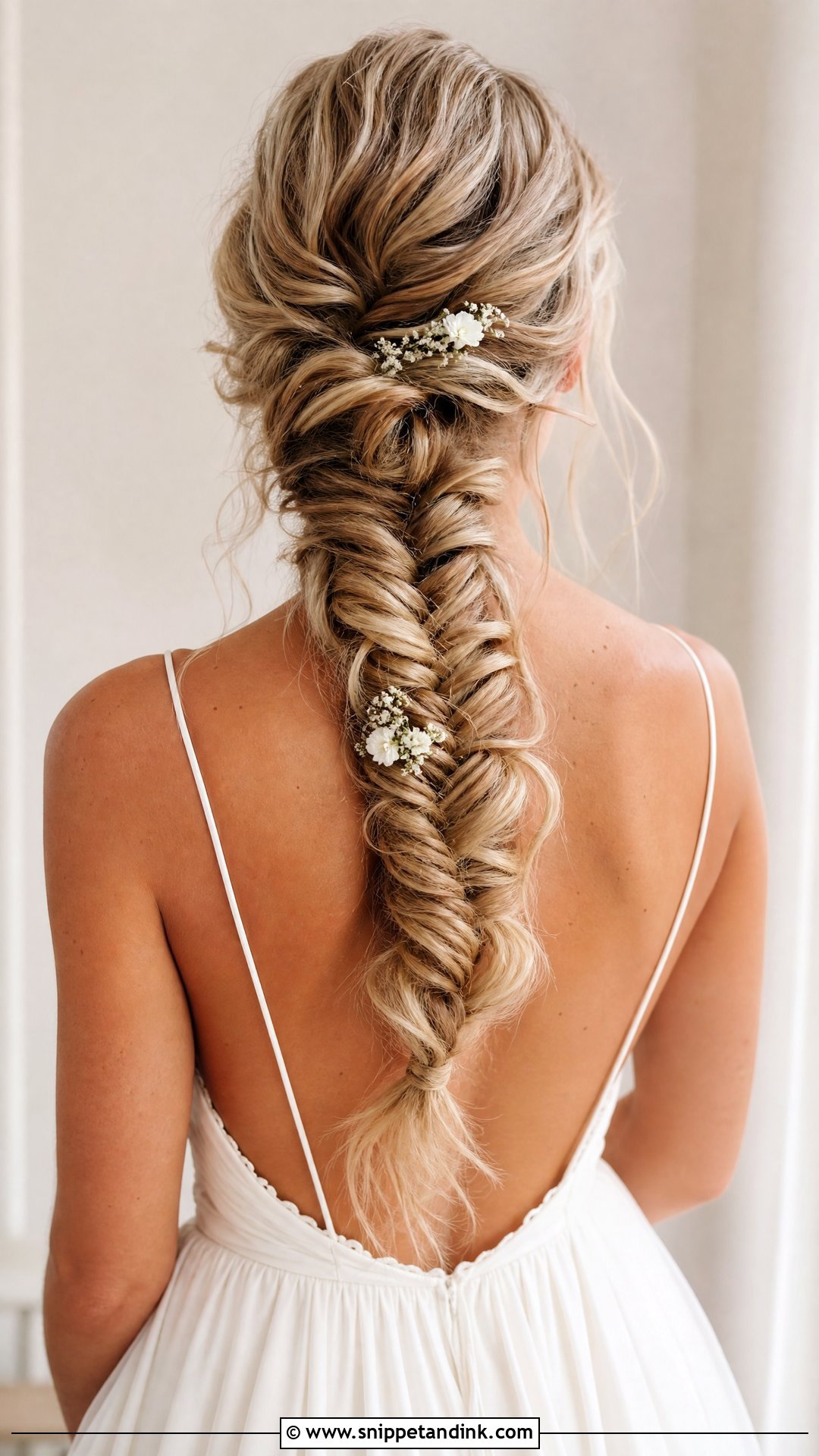 Fishtail Braid Wedding Hair - Snippet and Ink - 15 Braided Bride Hair Ideas