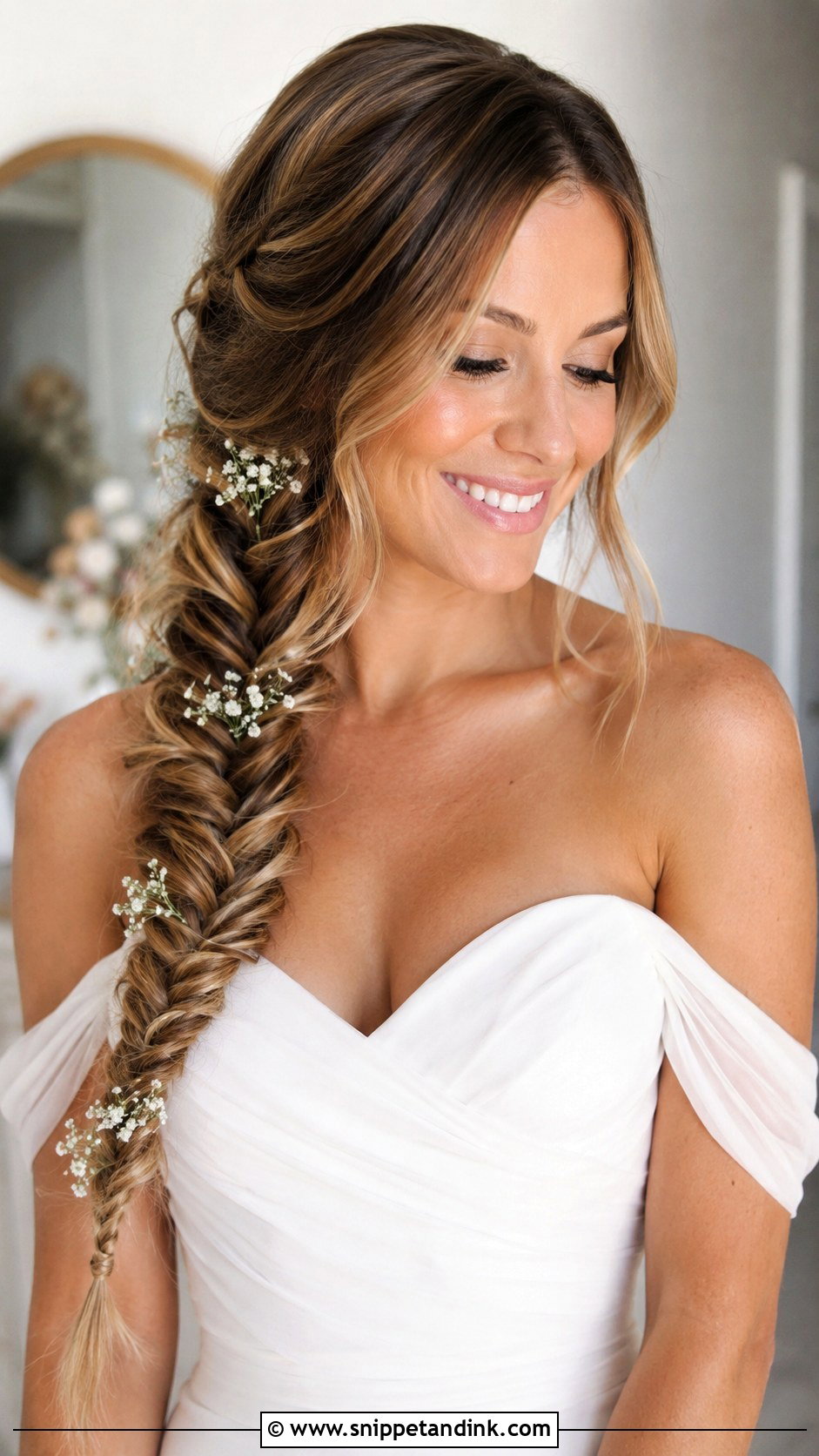Fishtail Braid Wedding Hairstyle - Snippet and Ink - 20 Elegant Braided Hairstyles Weddings