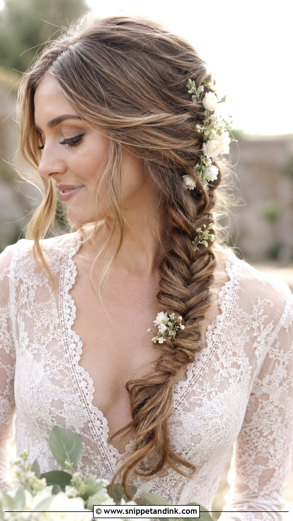 Fishtail Braid Wedding Hairstyle - Snippet and Ink - 20 Hair for Weddings