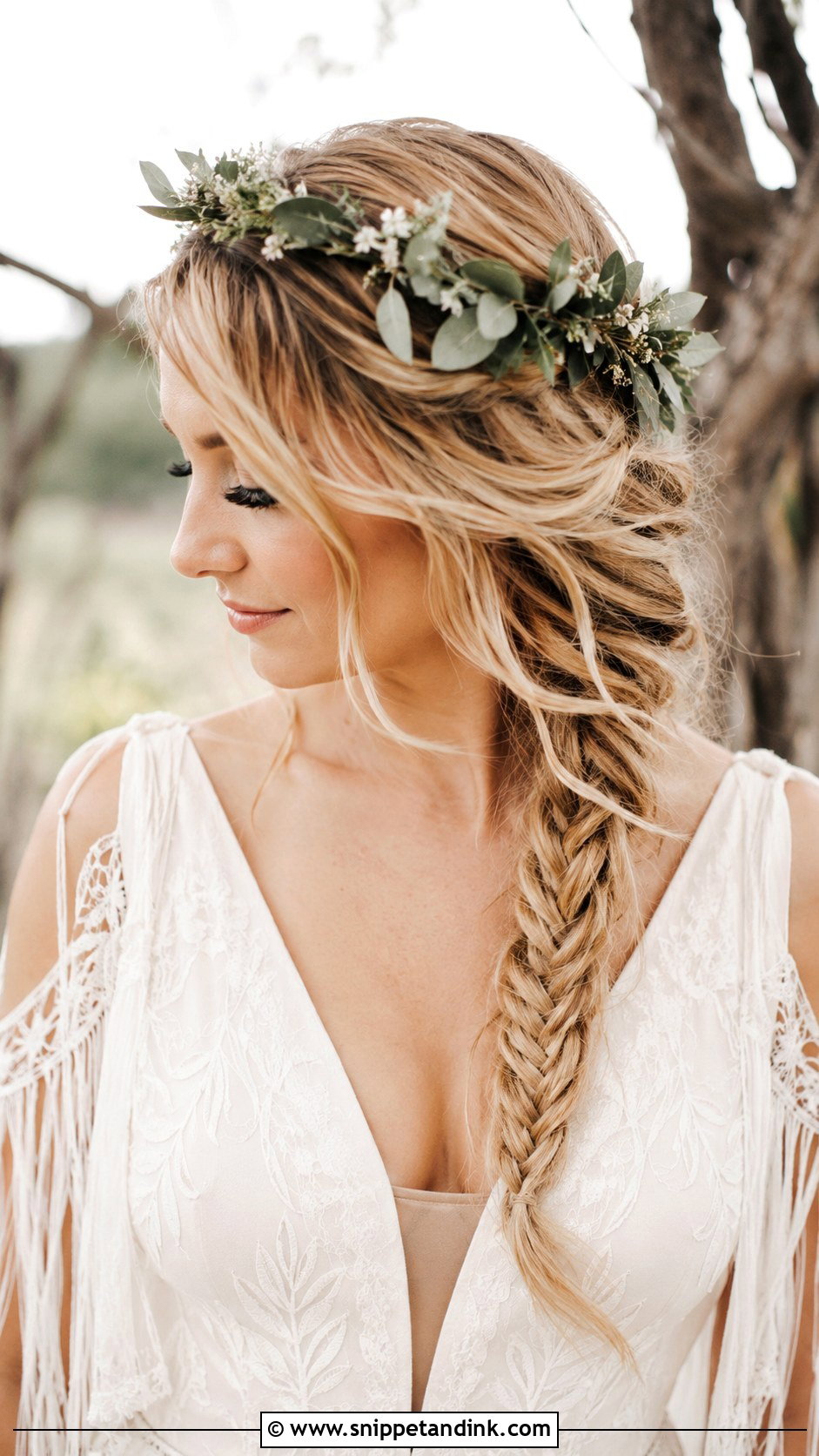 Fishtail Braid Wedding Hairstyle - Snippet and Ink - 20 Hairstyles Ideas for Wedding
