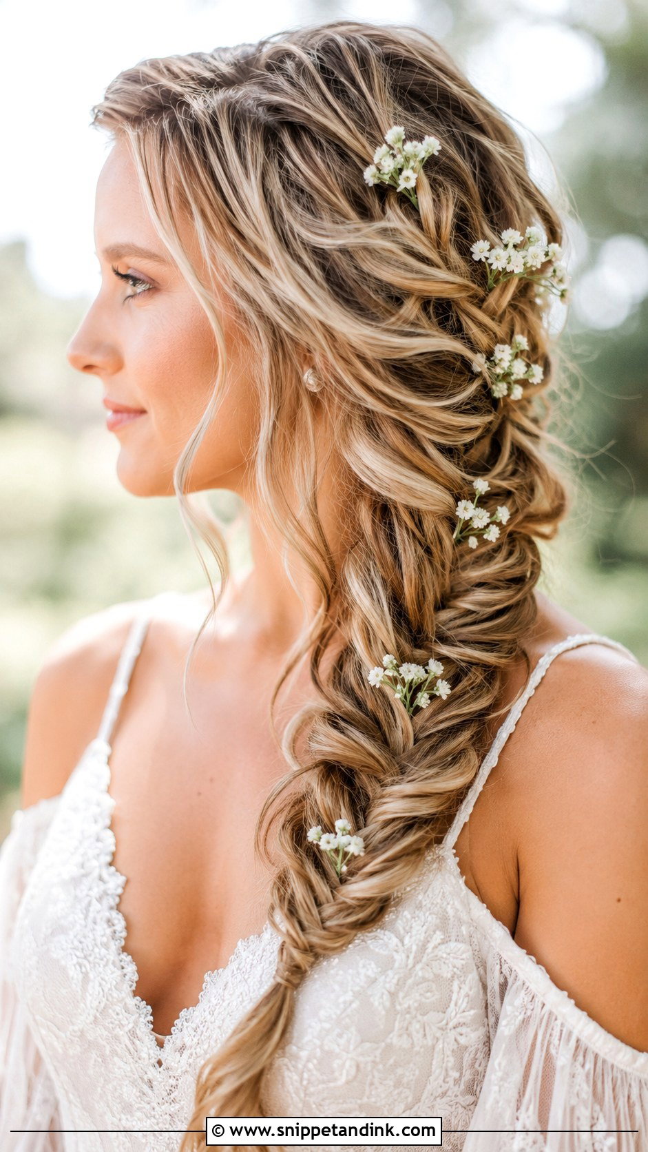 Fishtail Braid Wedding Hairstyle - Snippet and Ink - 20 Long Hair for Wedding Ideas
