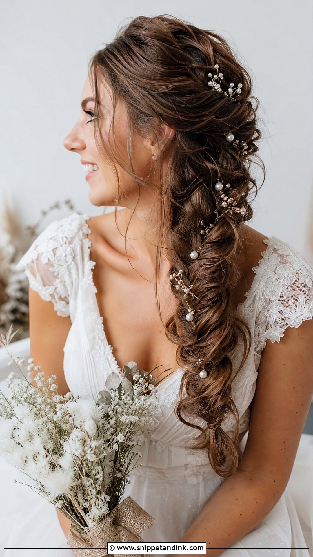 Fishtail Braid Wedding Hairstyle - Snippet and Ink - 20 Marriage Hairstyle Ideas