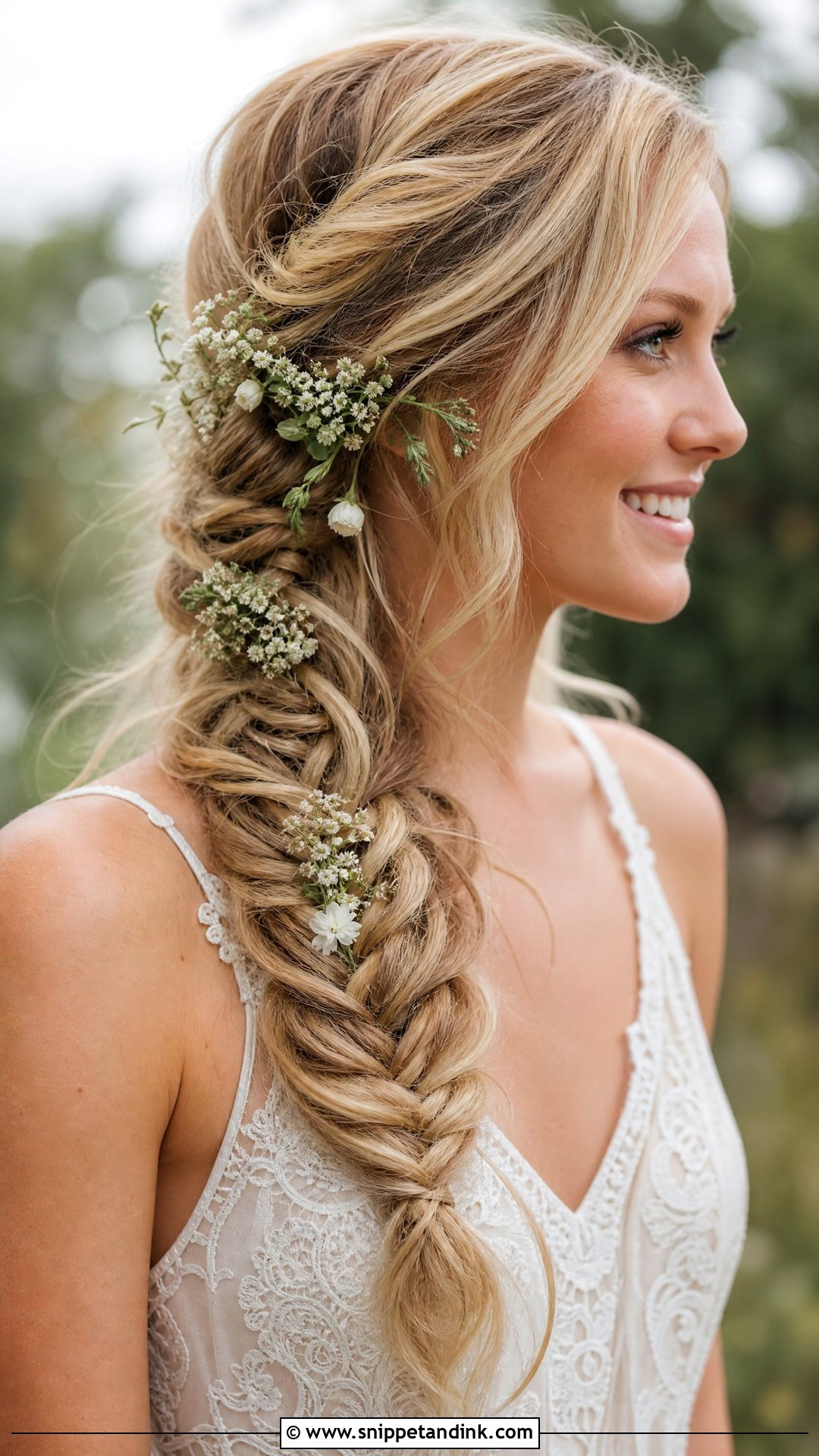 Fishtail Braid Wedding Hairstyle - Snippet and Ink - 20 Trendy Hairstyles for Wedding