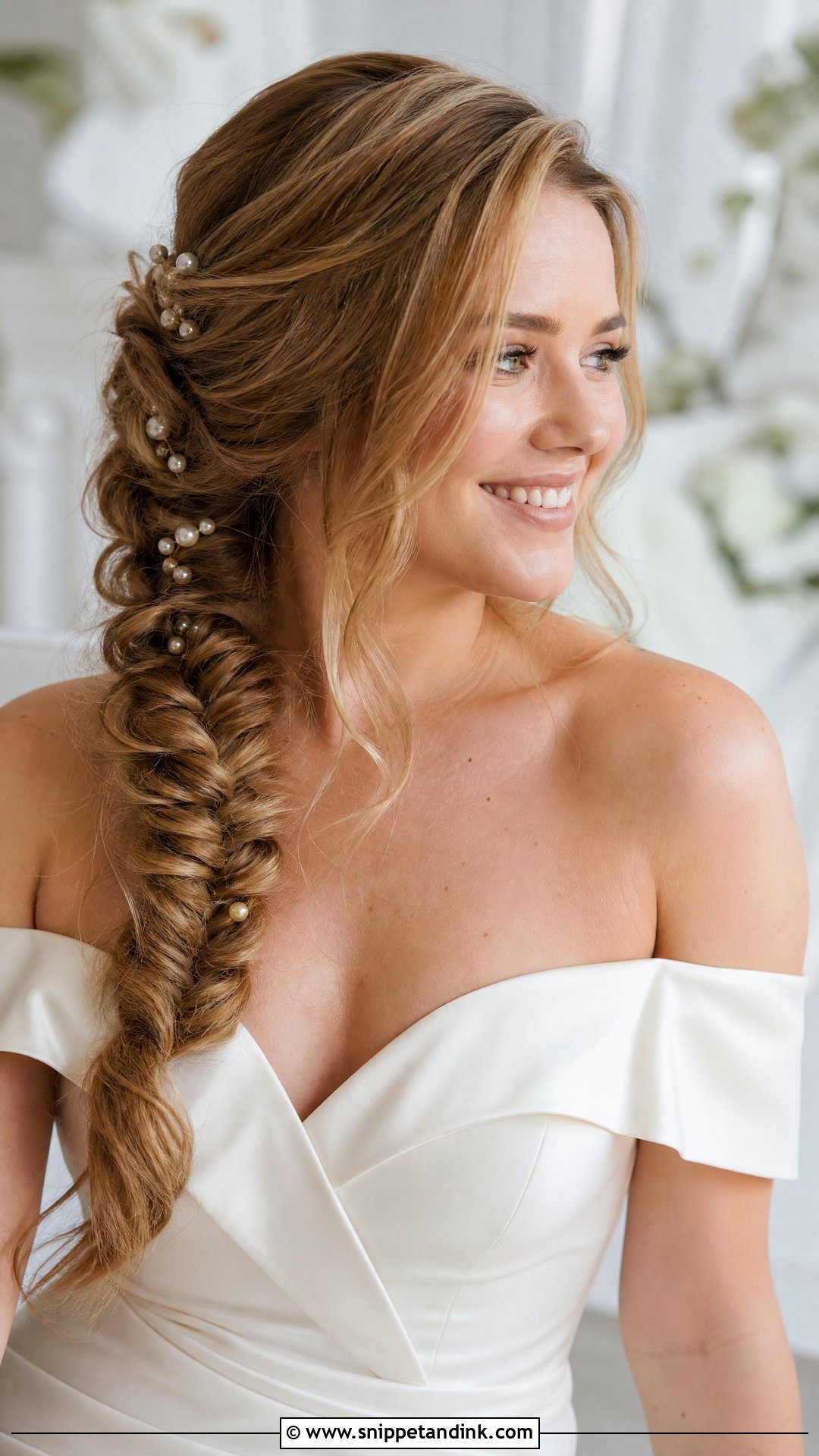 Fishtail Braid Wedding Hairstyle - Snippet and Ink - 20 Wedding Hair Braids