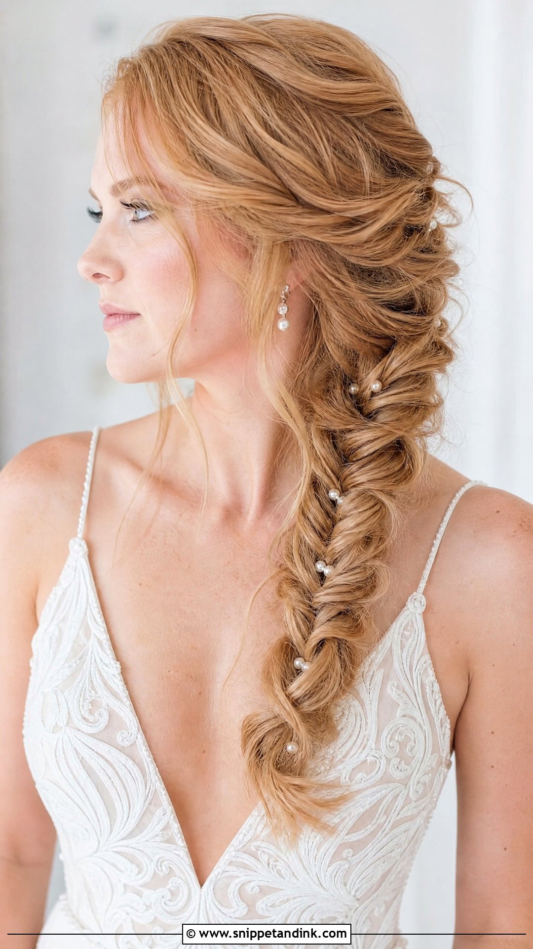 Fishtail Braid Wedding Hairstyle - Snippet and Ink - 20 Women Wedding Hairstyles