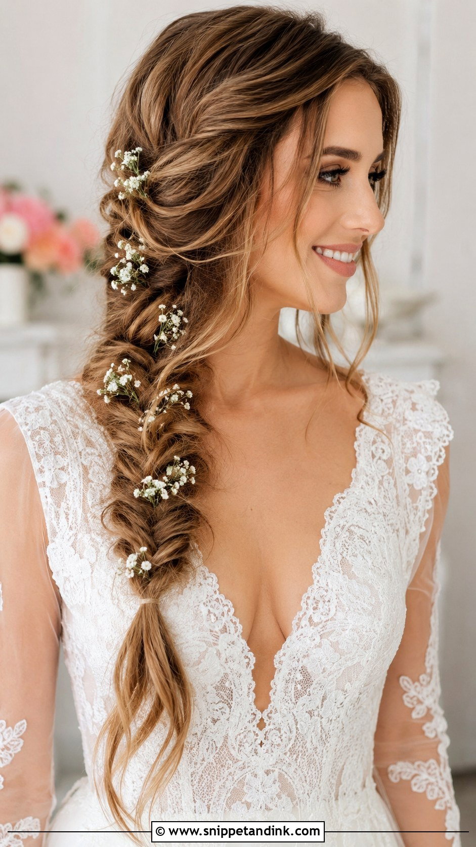 Fishtail Braid Wedding Hairstyle - Snippet and Ink - 25 2025 Bride Hairstyles