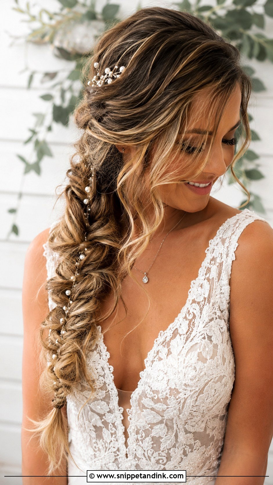 Fishtail Braid Wedding Hairstyle - Snippet and Ink - 25 Classy Bridal Hair Ideas