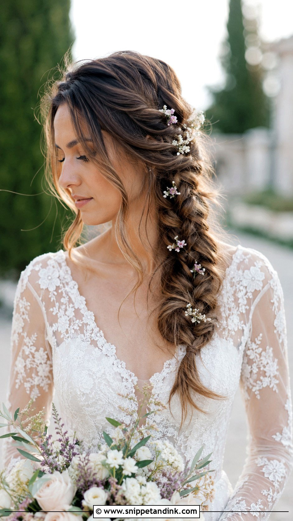 Fishtail Braid Wedding Hairstyle - Snippet and Ink - 25 Hairstyle for Wedding Bride Ideas