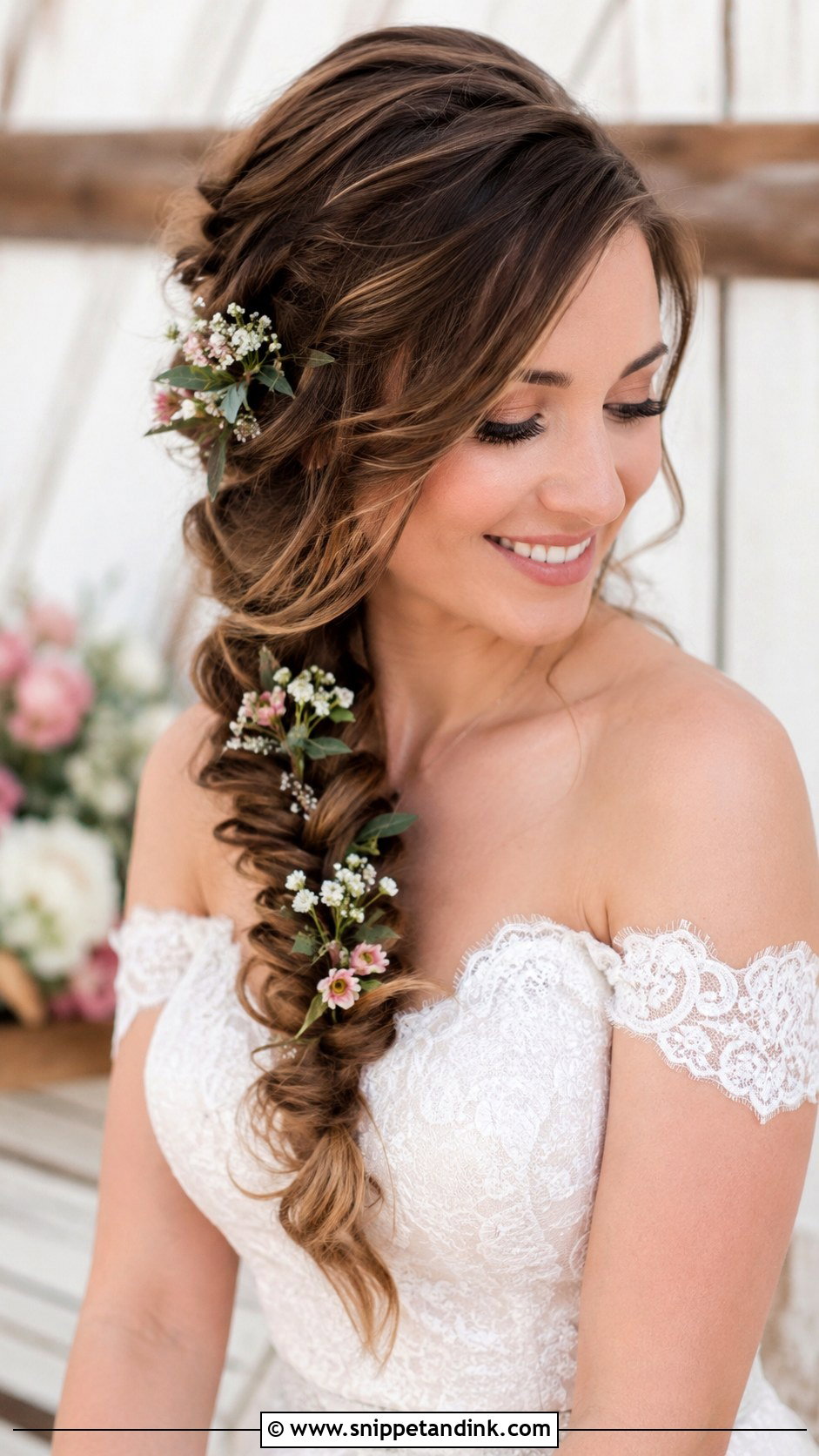 Fishtail Braid Wedding Hairstyle - Snippet and Ink - 25 Wedding Day Hairstyles