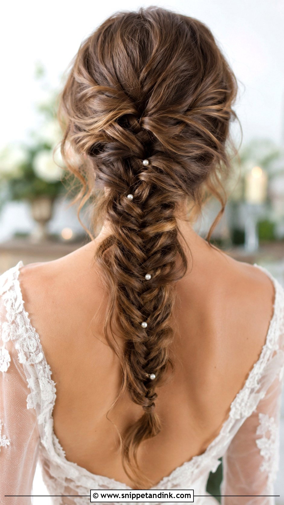 Fishtail Braid Wedding Hairstyle - Snippet and Ink - 30 Brides Hairstyles