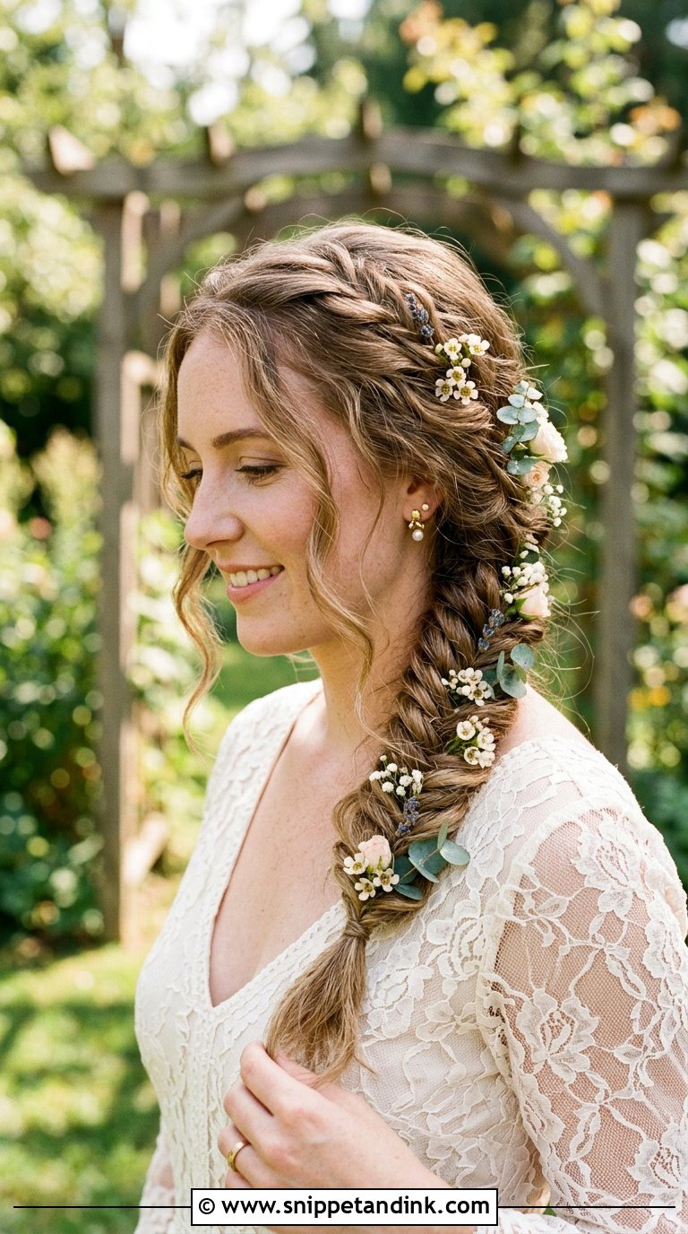 Fishtail Braid Wedding Hairstyle - Snippet and Ink - 20 Bride Hair Ideas