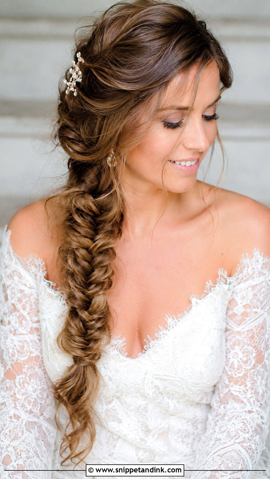 Fishtail Braid Wedding Hairstyle Tutorial - Snippet and Ink - 25 Wedding Hairstyles Tutorial