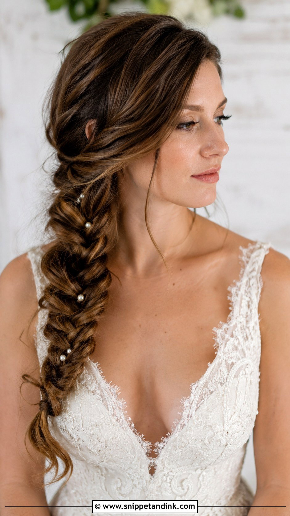 Fishtail Braid Wedding Style - Snippet and Ink - 20 Hair Inspo for Wedding Ideas