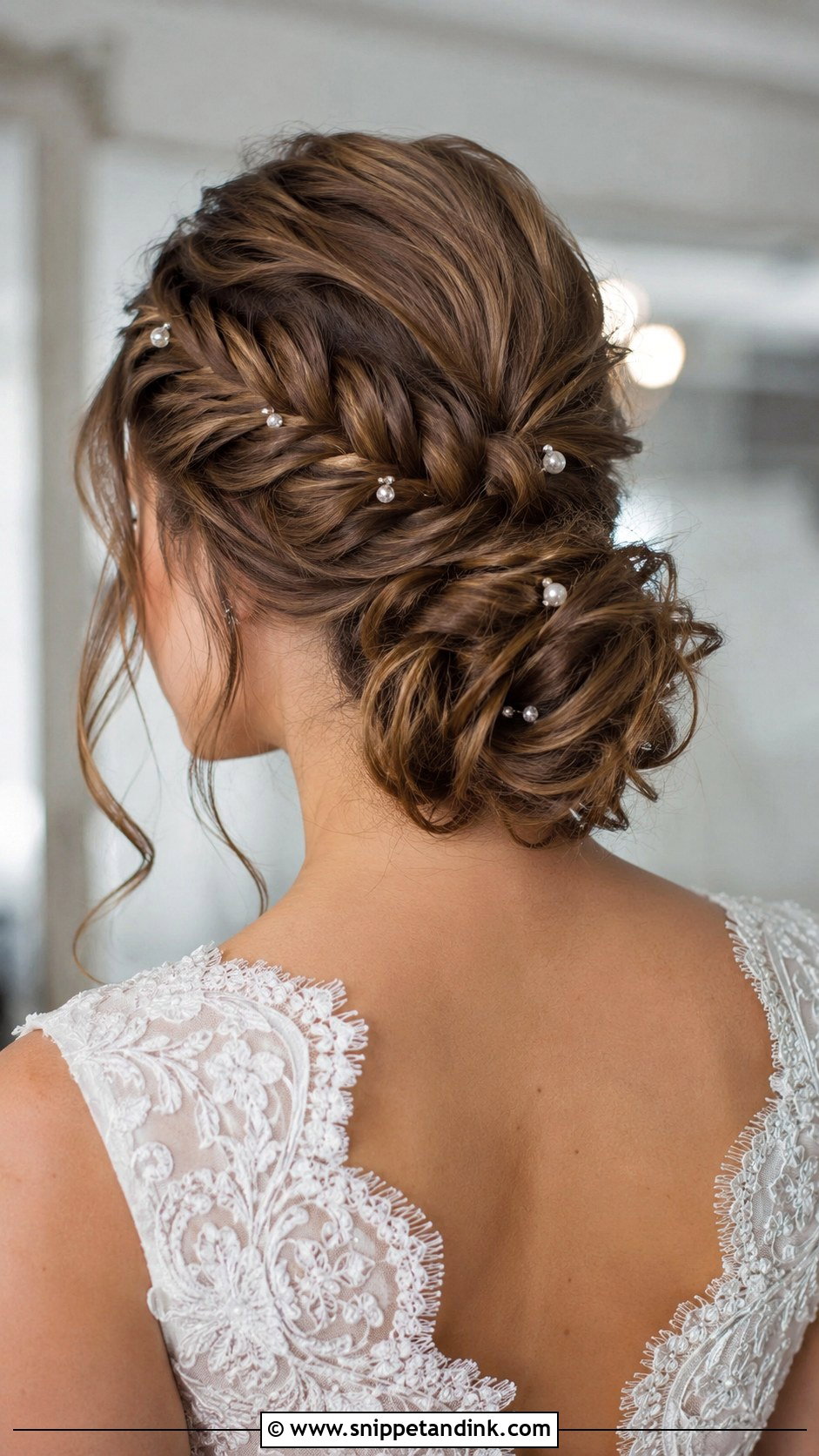 Fishtail Braid Wedding Updo - Snippet and Ink - 30 Wedding Braid Hairstyles