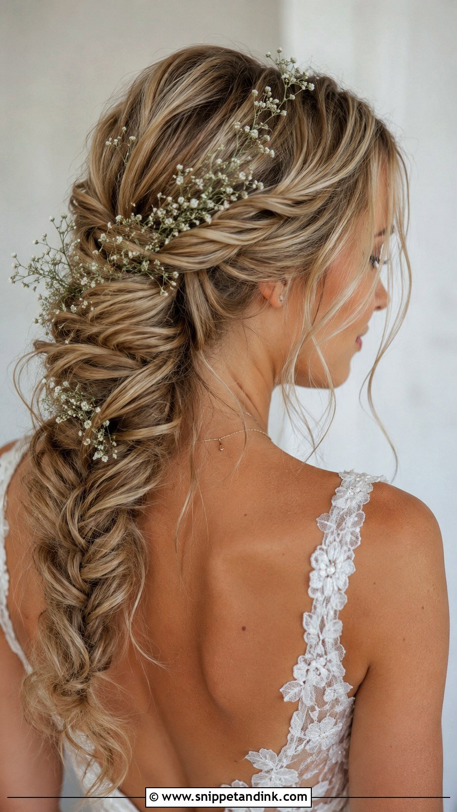 Fishtail Braid Wedding Updo - Snippet and Ink - 25 Long Hairstyles for Wedding