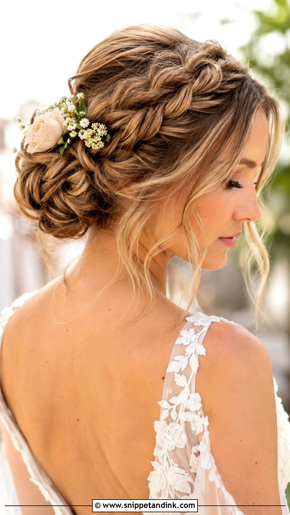 Fishtail Braid Wedding Updo for Long Hair - Snippet and Ink - 30 Wedding Hair Styles for Long Hair