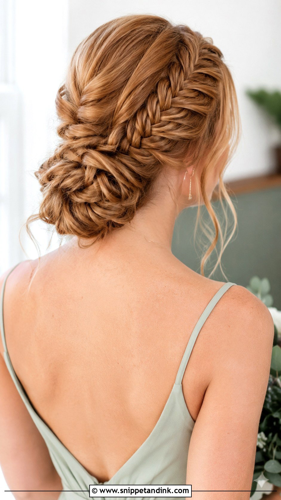 Fishtail Braid Wedding Updo for Long Hair - Snippet and Ink - 20 Wedding Updos for Long Hair Bridesmaid