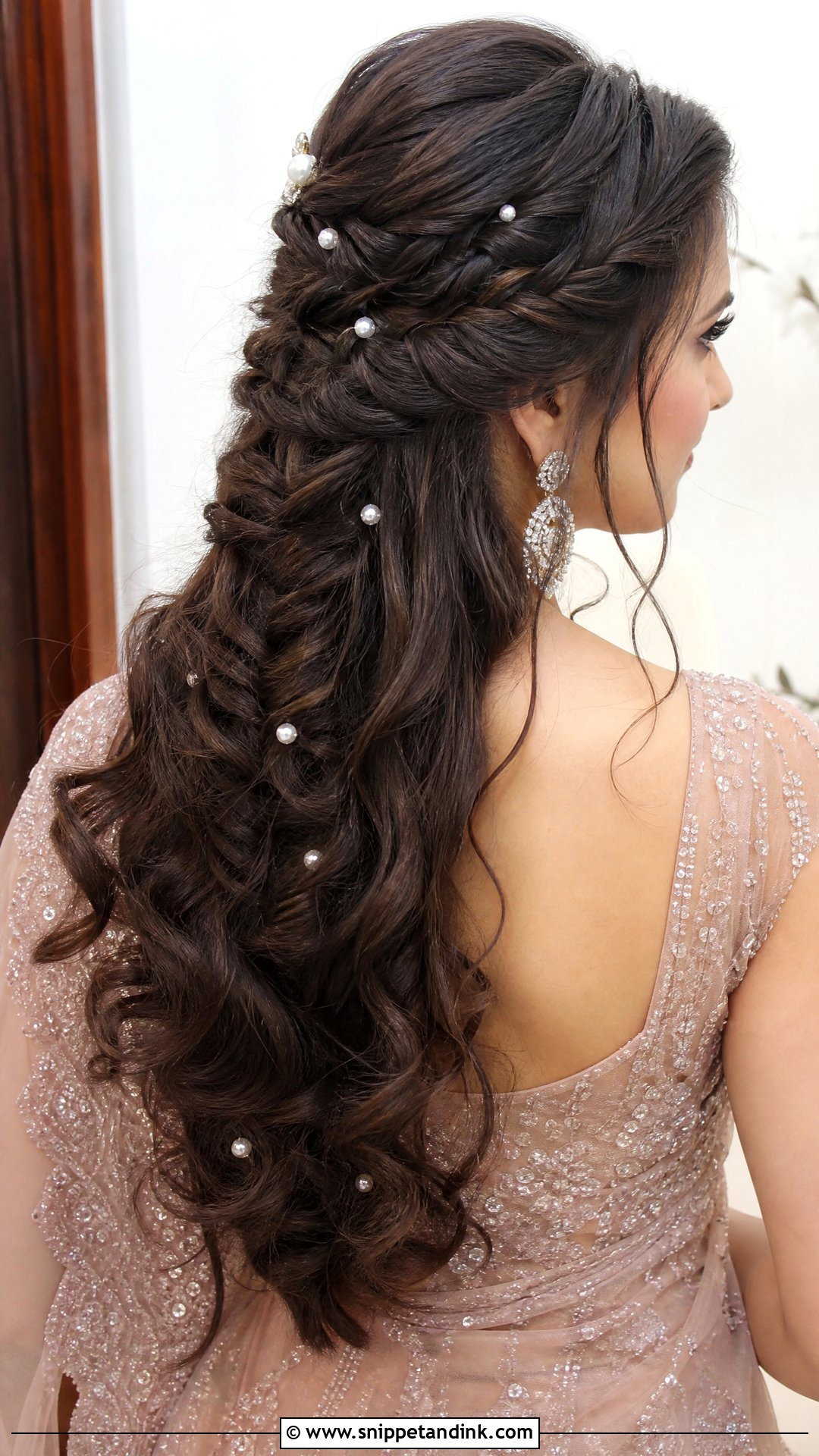 Fishtail Braid With Curls - Snippet and Ink - 20 Fishtail Braid Hairstyles Indian Wedding