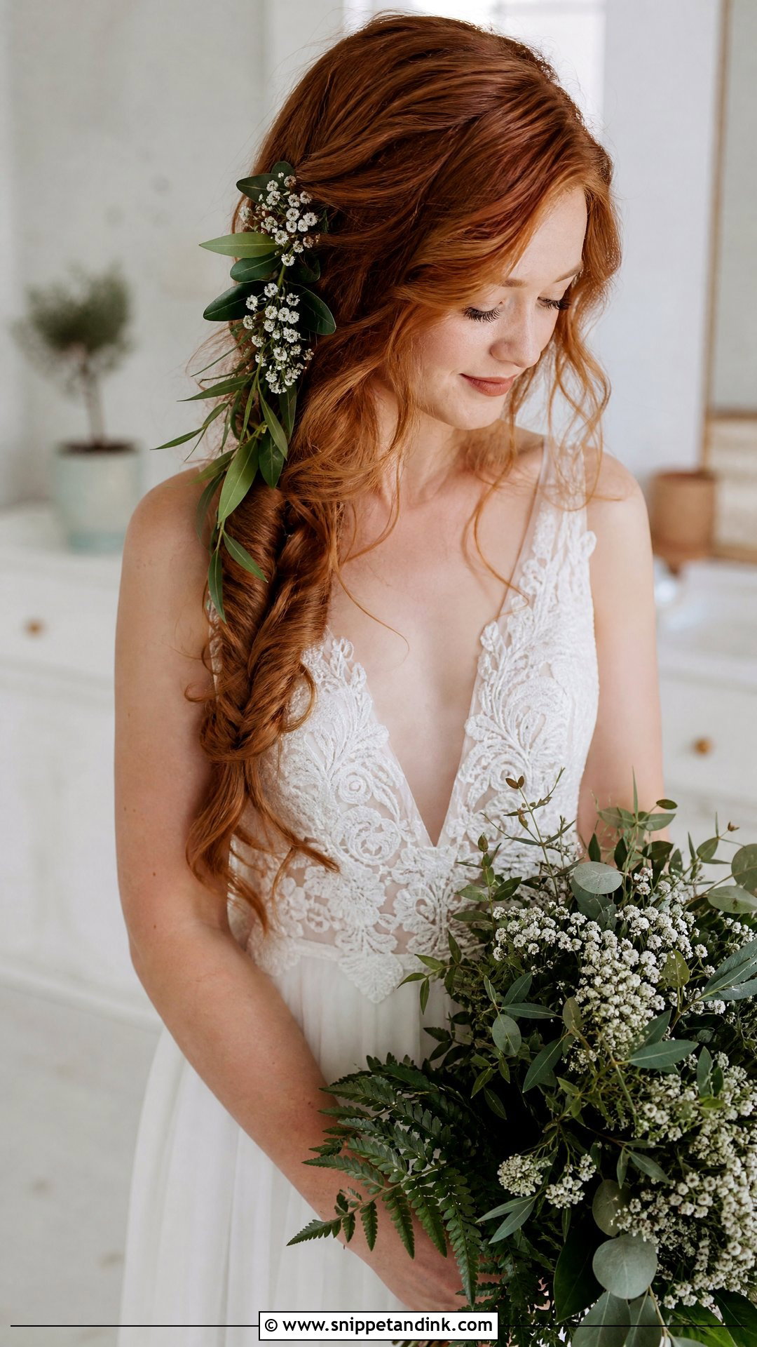 Fishtail Braid for Bohemian Red Brides - Snippet and Ink - 20 Red Hair Brides