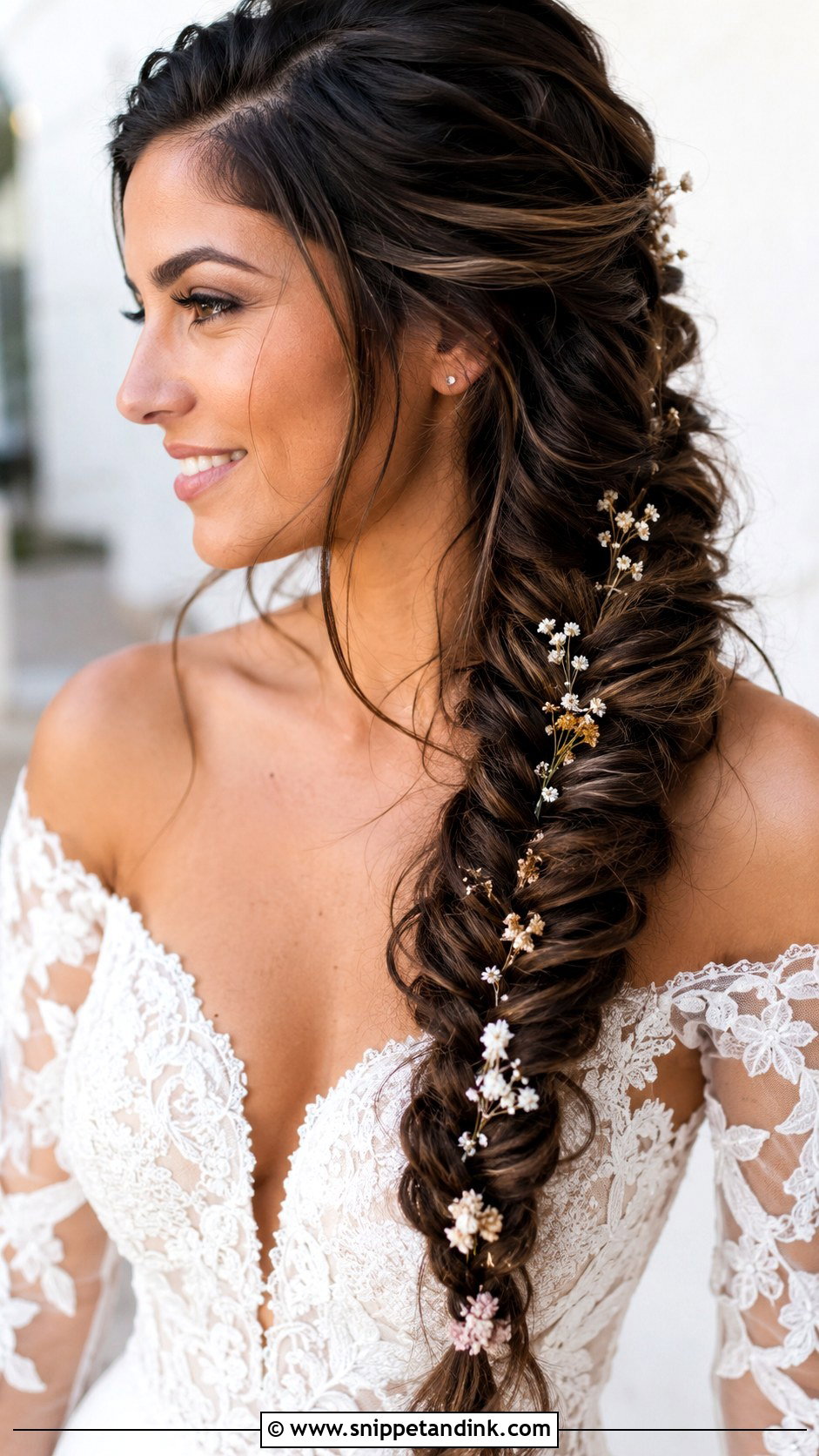 Fishtail Braid for Boho Brides - Snippet and Ink - 20 Fall Wedding Hair Ideas