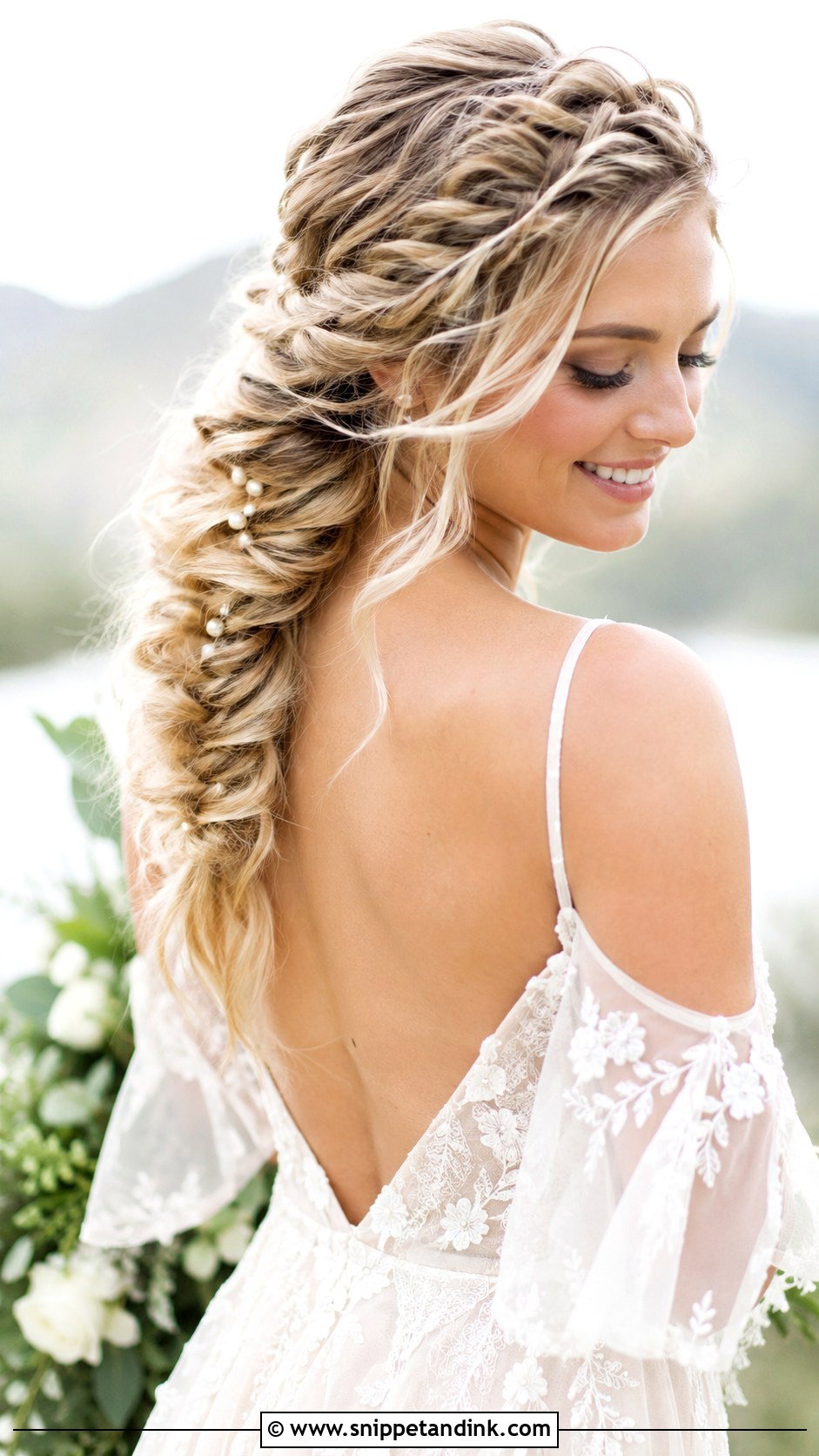 Fishtail Braid for Brides - Snippet and Ink - 20 Hair Styles for Brides