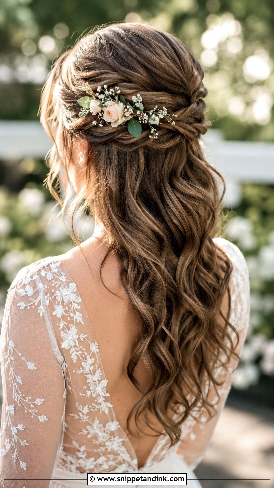 Fishtail Braid for Elopement - Snippet and Ink - 20 Elopement Hair Ideas