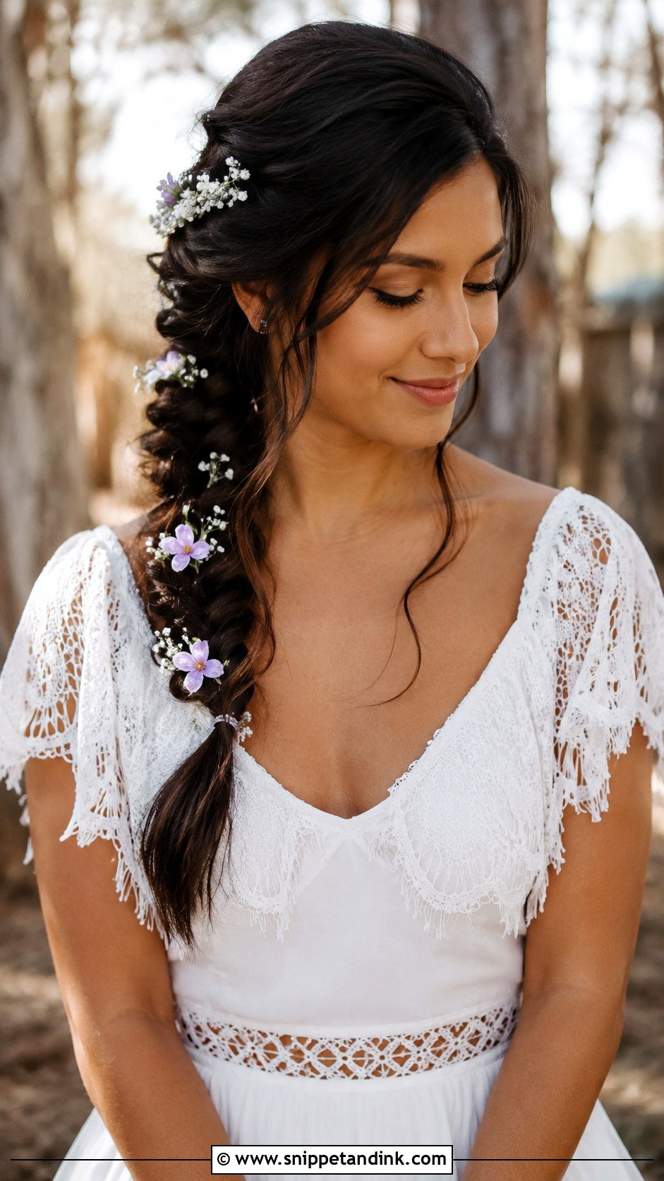 Fishtail Braid for Engagement - Snippet and Ink - 25 Simple Engagement Hairstyles