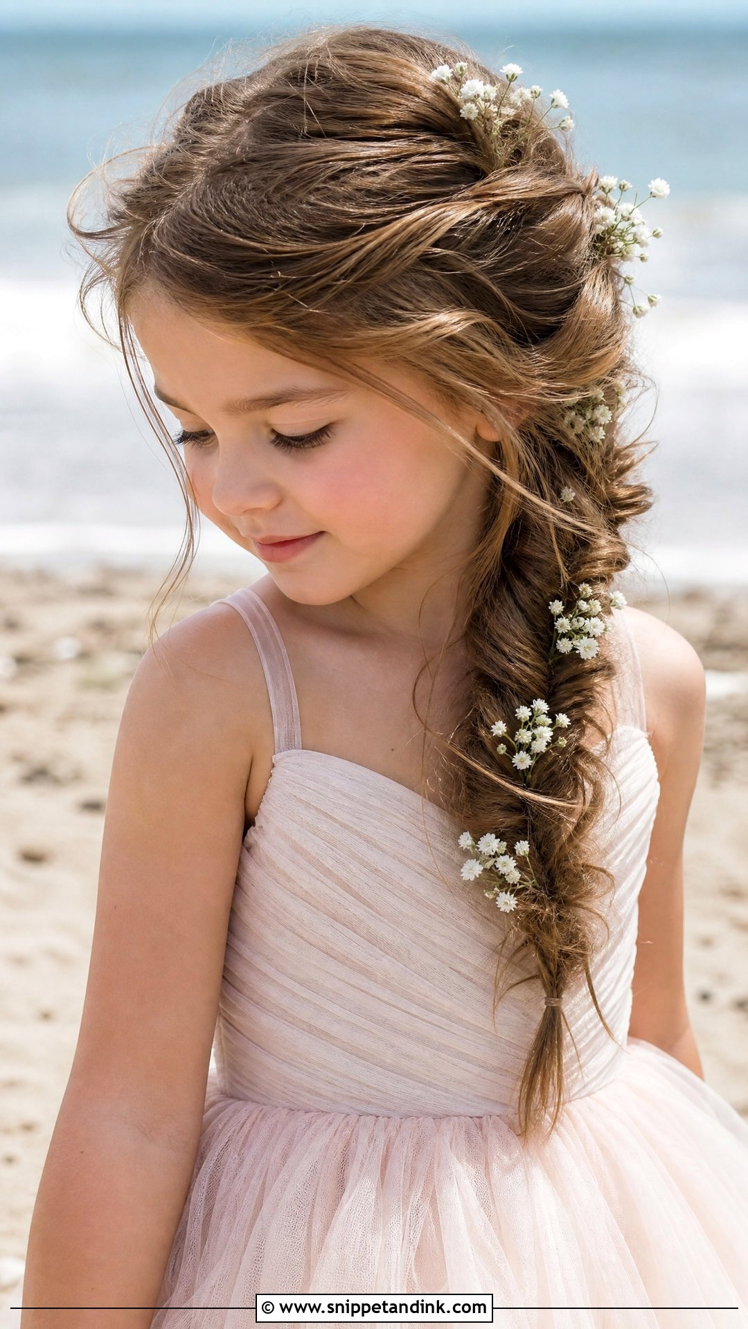Fishtail Braid for Little Girls - Snippet and Ink - 20 Kids Hair Styles for Wedding