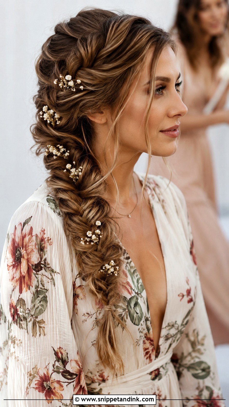 Fishtail Braid for Long Hair Wedding Guest - Snippet and Ink - 20 Hair Styles for Long Hair Wedding Guest