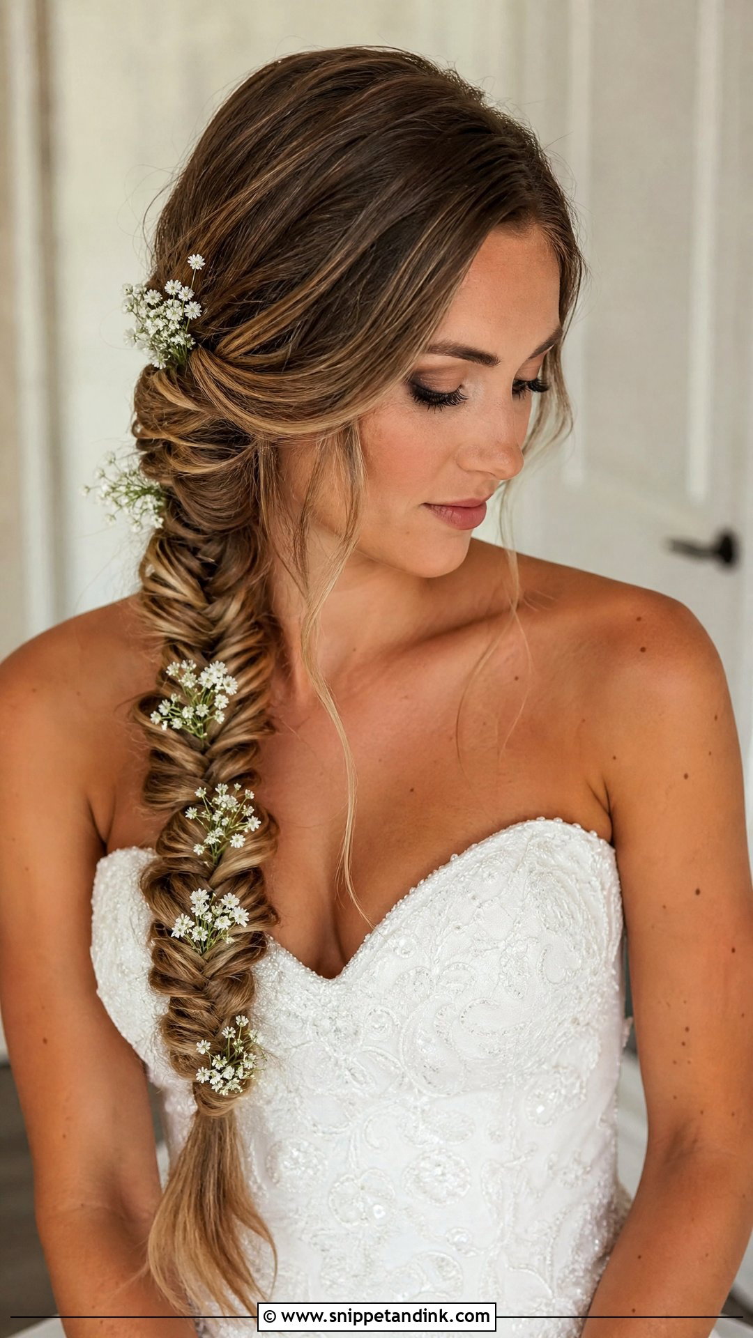 Fishtail Braid for Long Hair - Snippet and Ink - 20 Brides with Braids