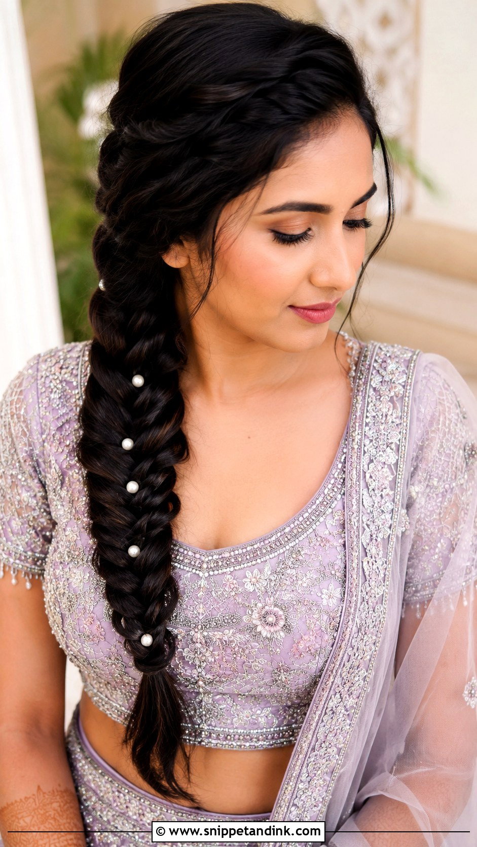 Fishtail Braid for Marriage Function - Snippet and Ink - 25 Hairstyles for Marriage Function