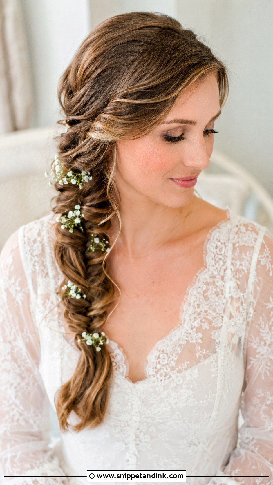 Fishtail Braid for Medium Length Wedding Hair - Snippet and Ink - 25 Hairstyles for Medium Length Hair Wedding