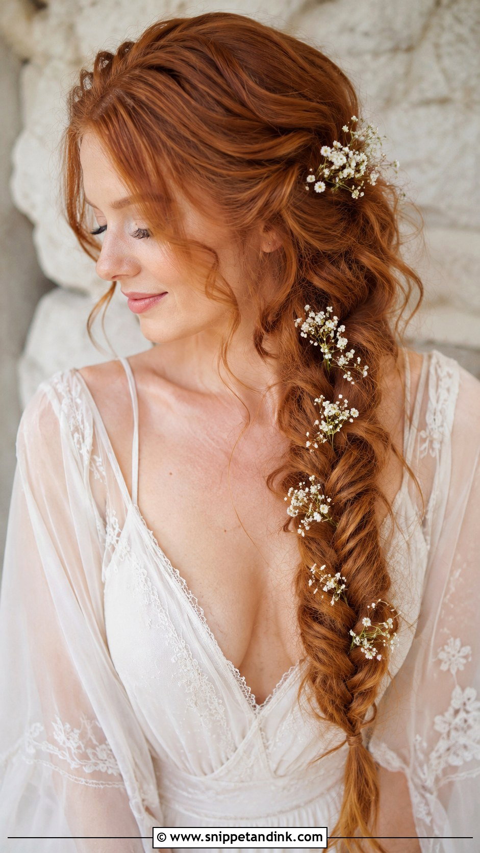 Fishtail Braid for Red Hair - Snippet and Ink - 25 Red Hair Wedding Hairstyles