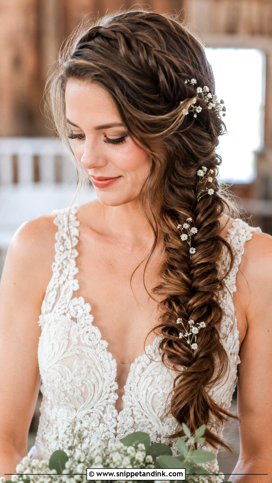 Fishtail Braid for Summer Weddings - Snippet and Ink - 25 Summer Wedding Hairstyles