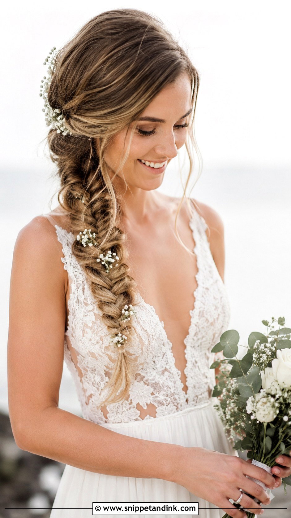 Fishtail Braid for Wedding - Snippet and Ink - 25 Braid Hairstyles for Wedding