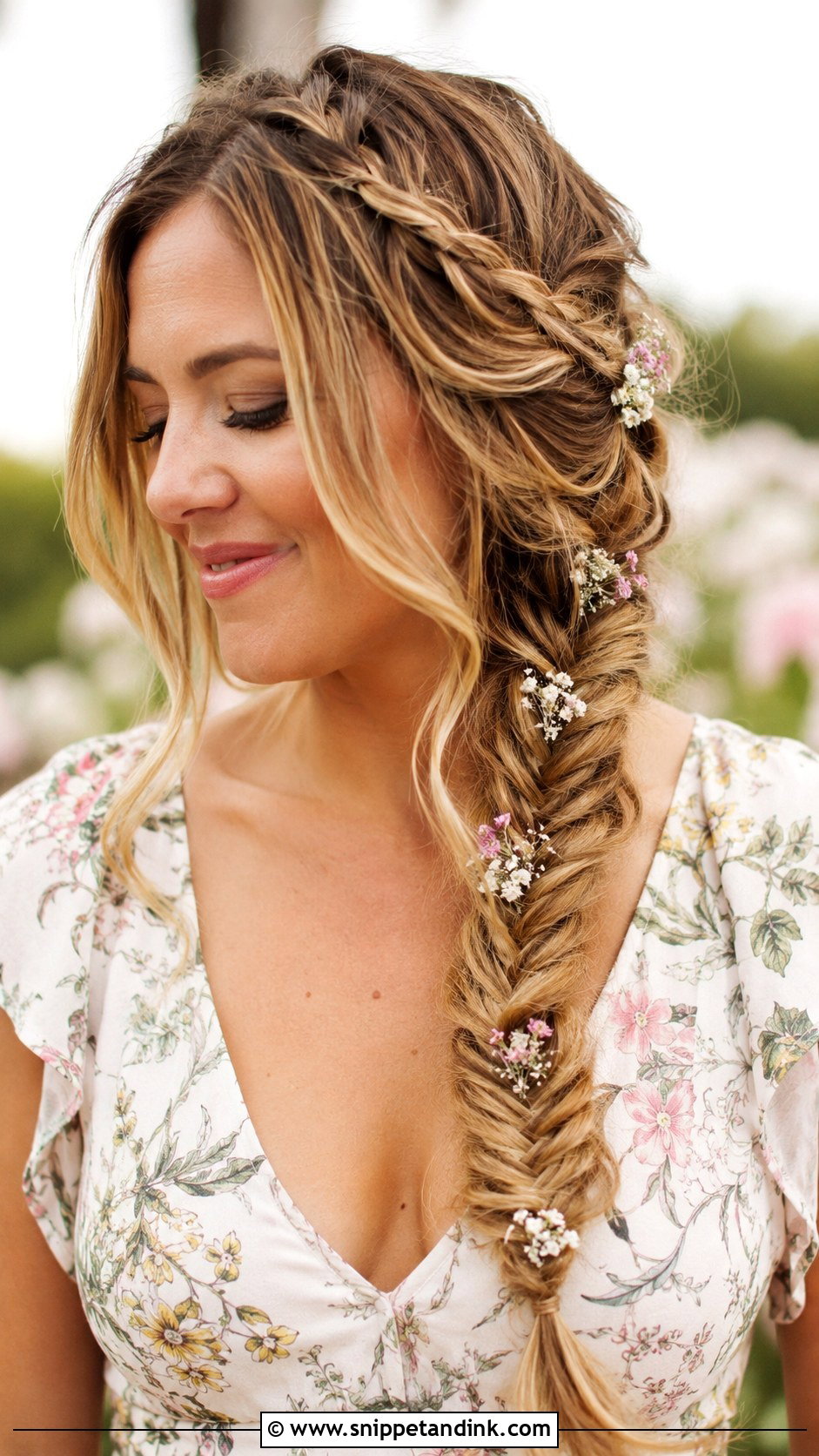 Fishtail Braid for Wedding - Snippet and Ink - 25 Hairstyles for Wedding Function
