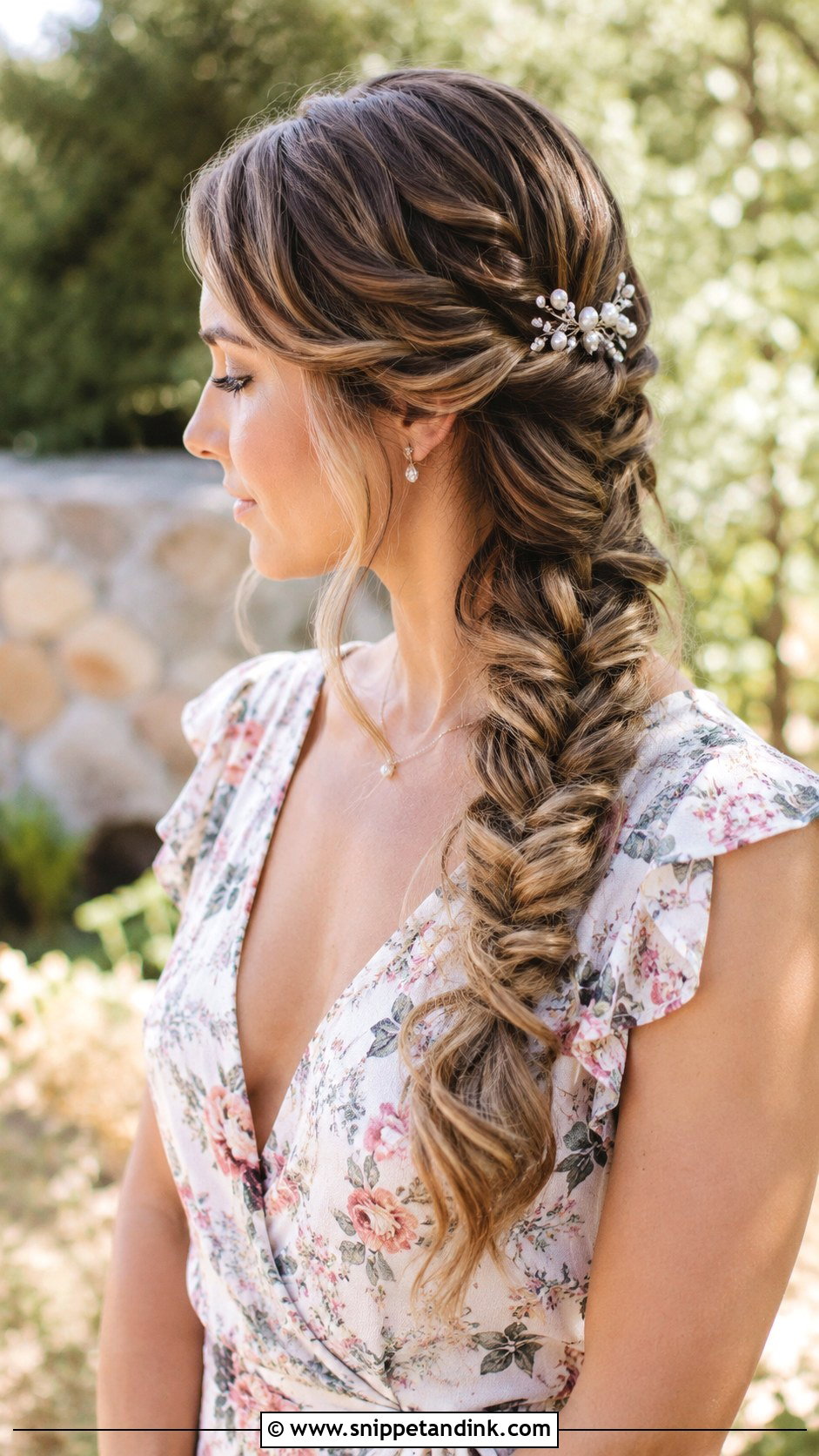 Fishtail Braid for Wedding Guest - Snippet and Ink - 25 Hair Inspo for Wedding Guest Ideas