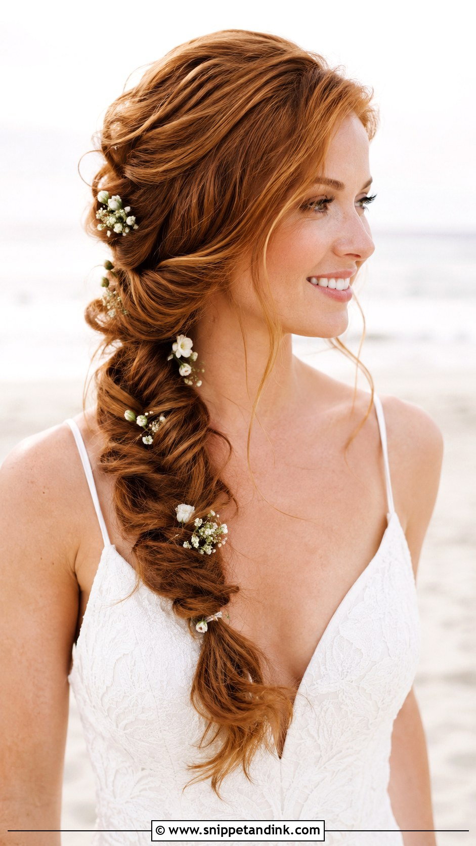 Fishtail Braid - Snippet and Ink - 20 Beachy Wedding Hair Ideas