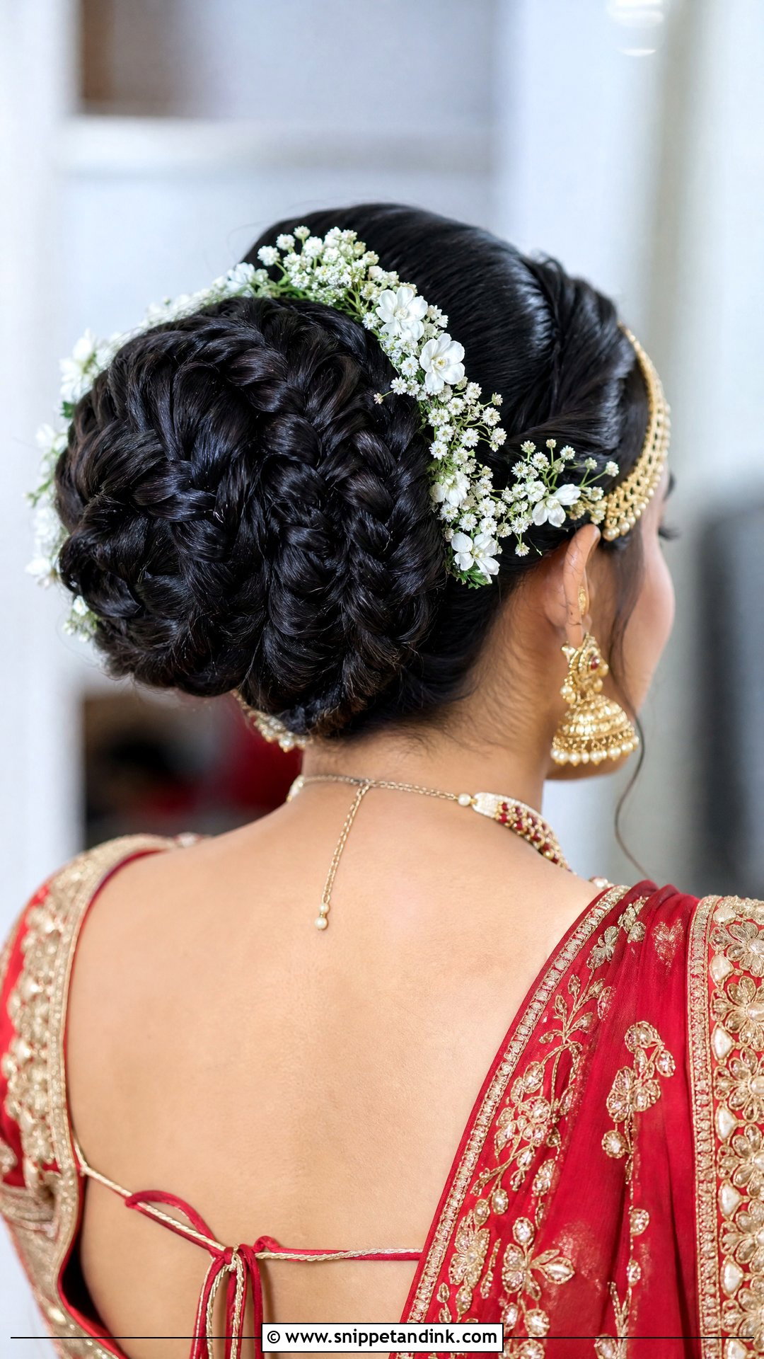 Fishtail Braided Bun - Snippet and Ink - 20 Indian Wedding Bun Bridal Hairstyle Ideas