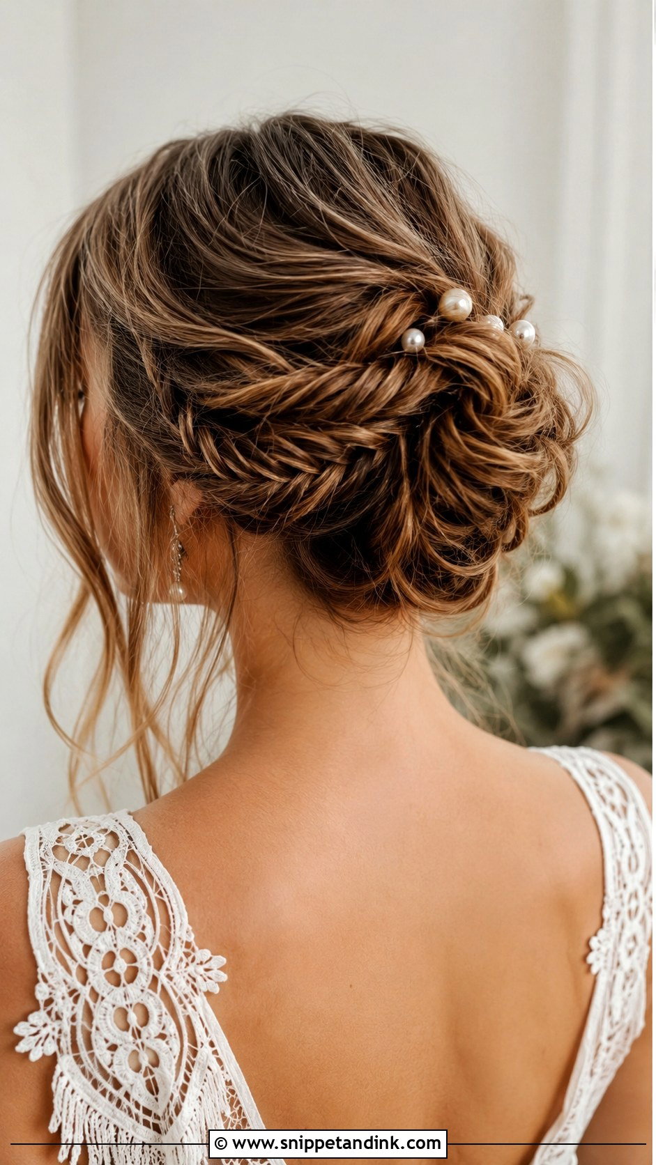 Fishtail Braided Bun - Snippet and Ink - 25 Wedding Bun Hairstyle Ideas
